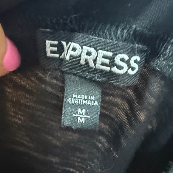 Express black Mock Neck Keyhole Long Sleeve size M - Picture 5 of 5